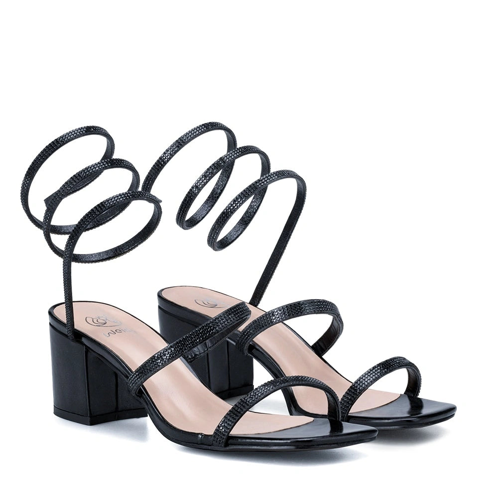 Sandalias Fiesta Mujer Edurne Negro Weide