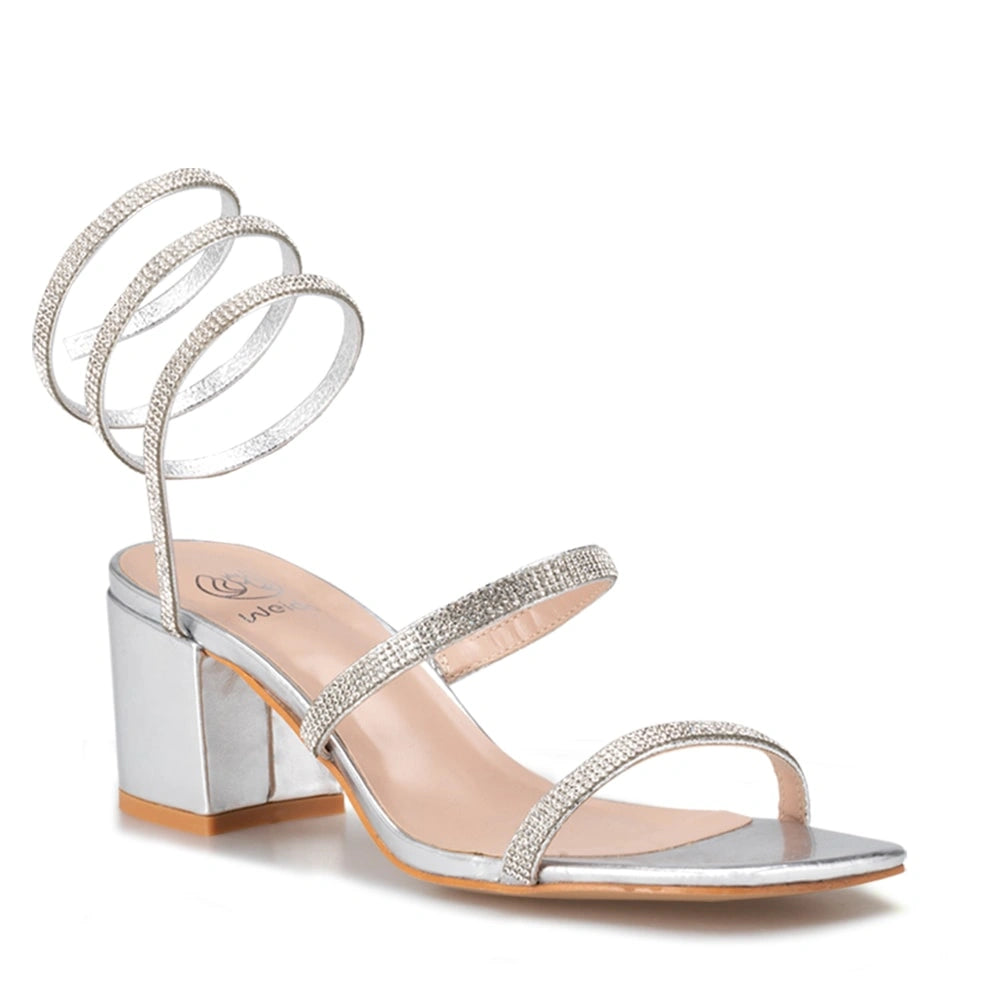 Sandalias Fiesta Mujer Edurne Plateado Weide
