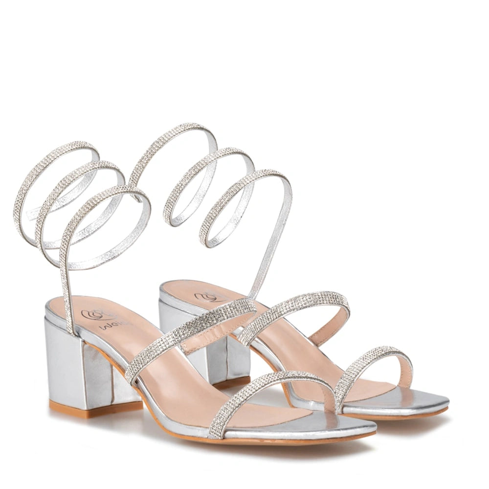 Sandalias Fiesta Mujer Edurne Plateado Weide