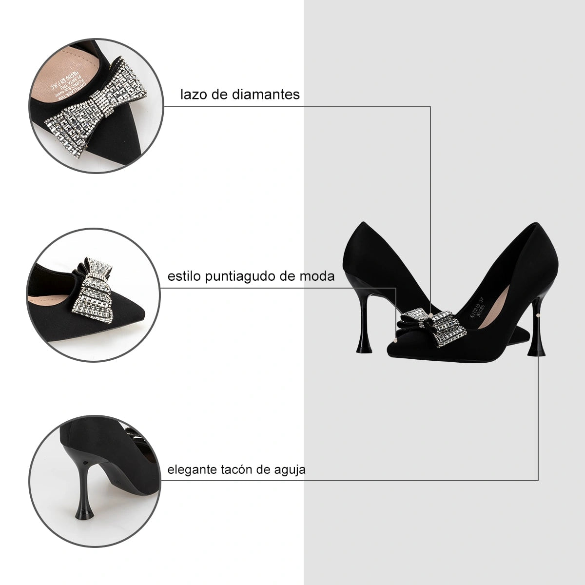 Zapatos Taco Mujer Arantxa Negro Weide