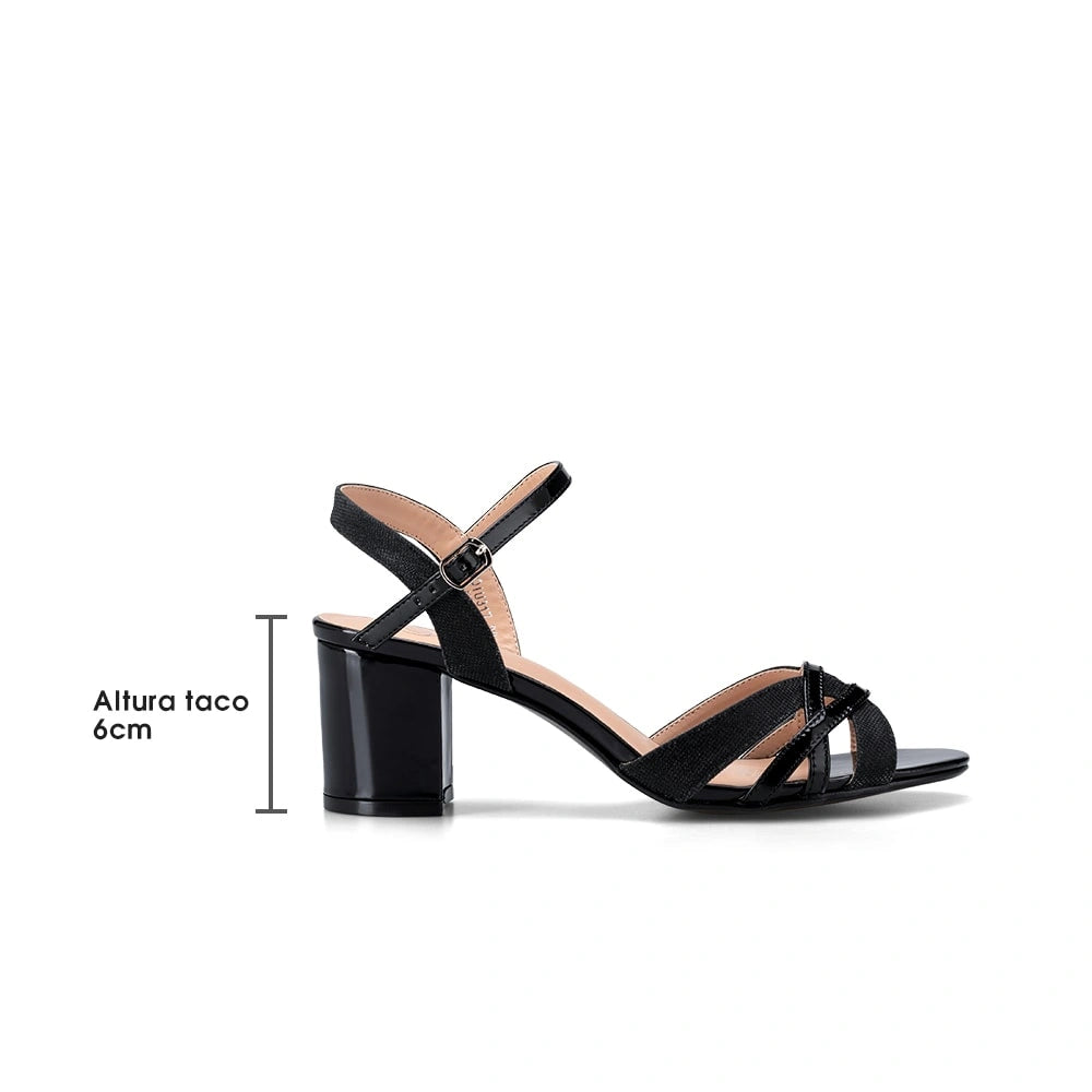 Sandalias Fiesta Mujer Gala Negro Weide