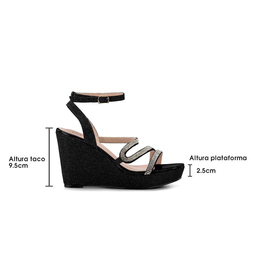 Sandalias Mujer Borgia Negro Weide