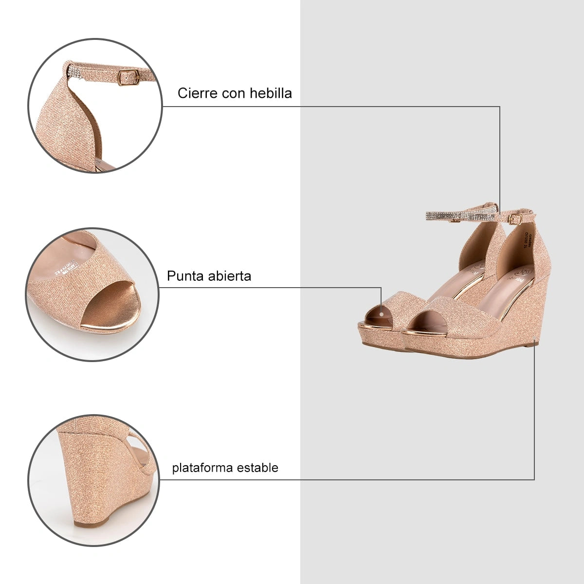 Sandalias Mujer Licha Champan Weide