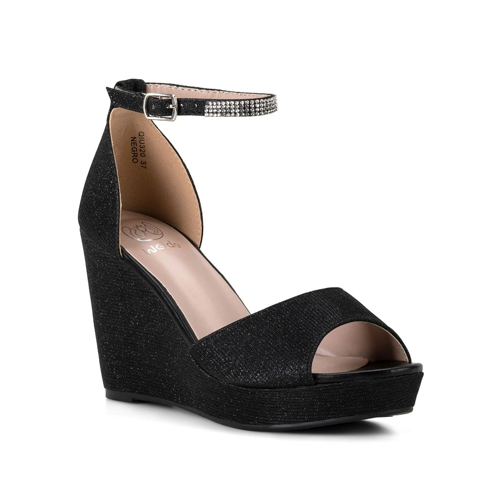 Sandalias Mujer Licha Negro Weide