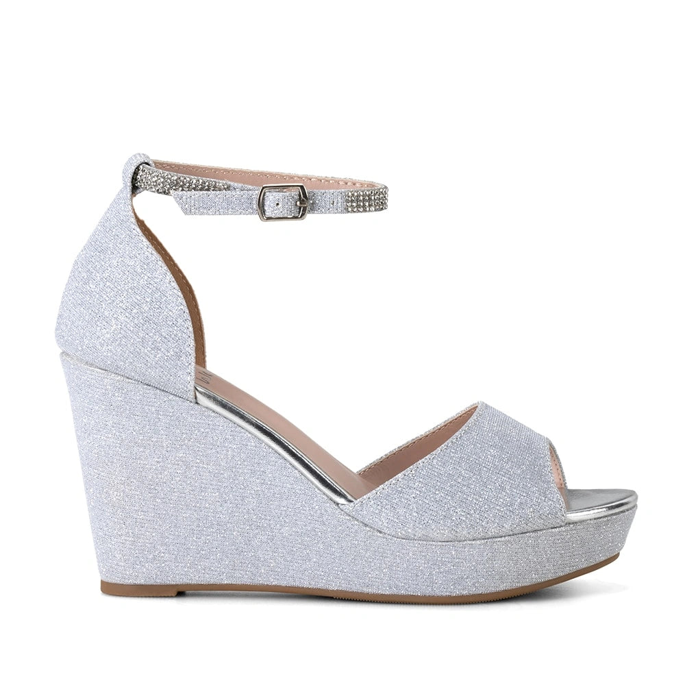 Sandalias Mujer Licha Plateado Weide