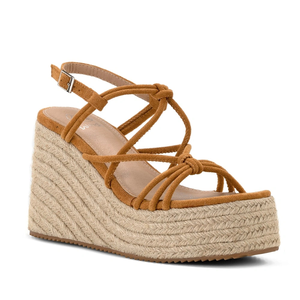 Sandalias Mujer Sofia Camel Weide