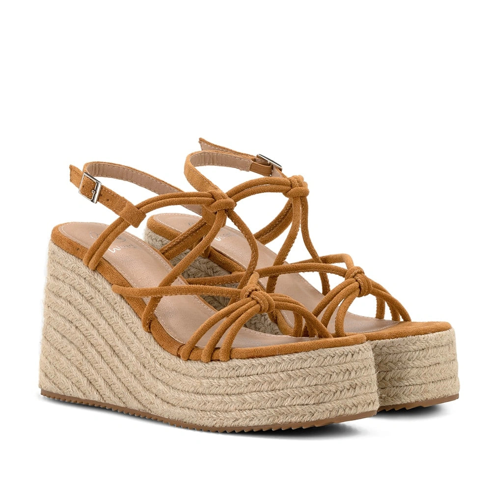 Sandalias Mujer Sofia Camel Weide