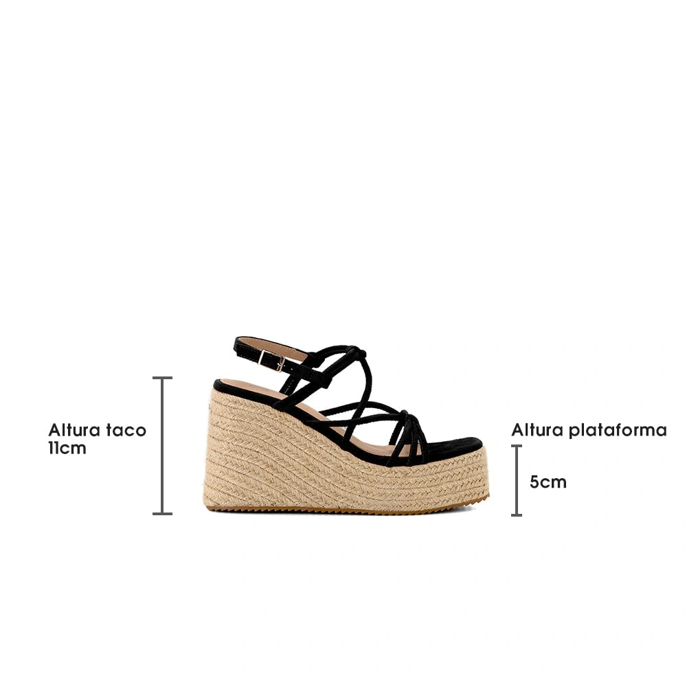Sandalias Mujer Sofia Negro Weide