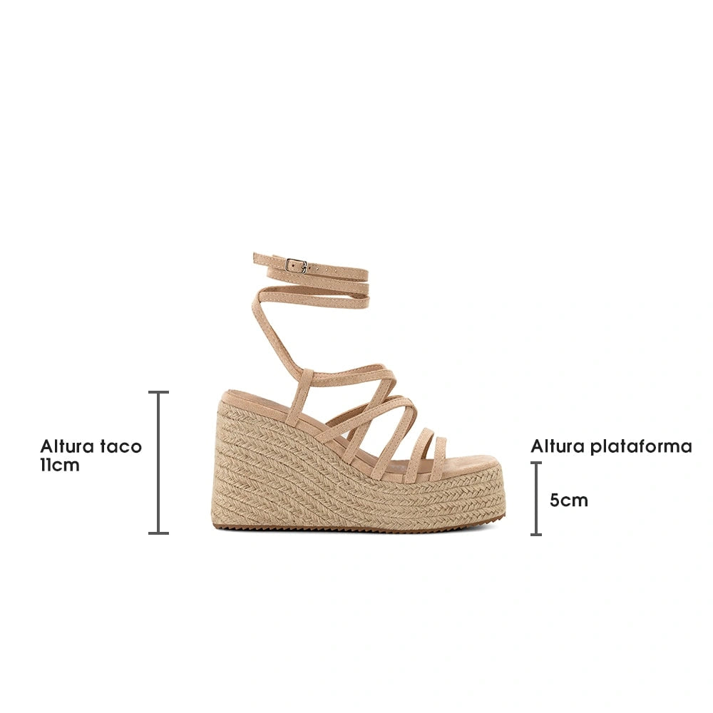 Sandalias Mujer Carla Beige Weide