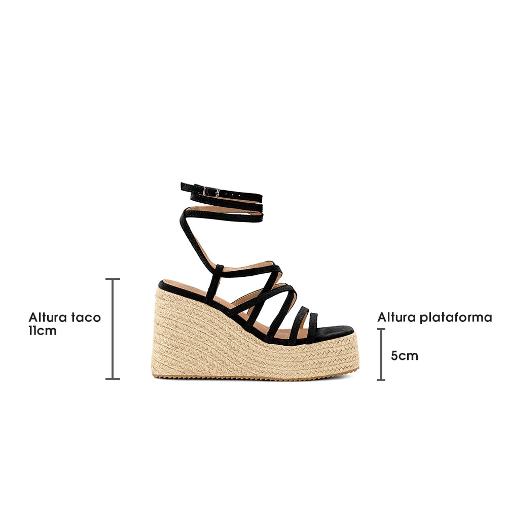 Sandalias Mujer Carla Negro Weide