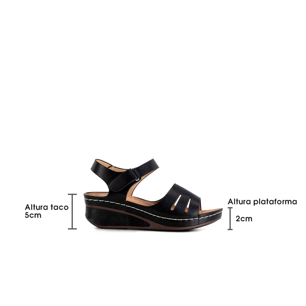 Sandalias Mujer Rocio Negro Weide