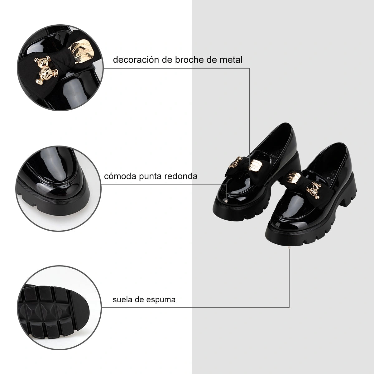 Mocasin Mujer Jimena Negro Weide
