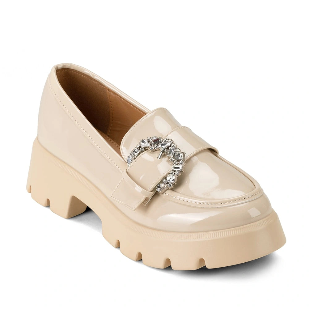 Mocasin Mujer Raquel Beige Weide