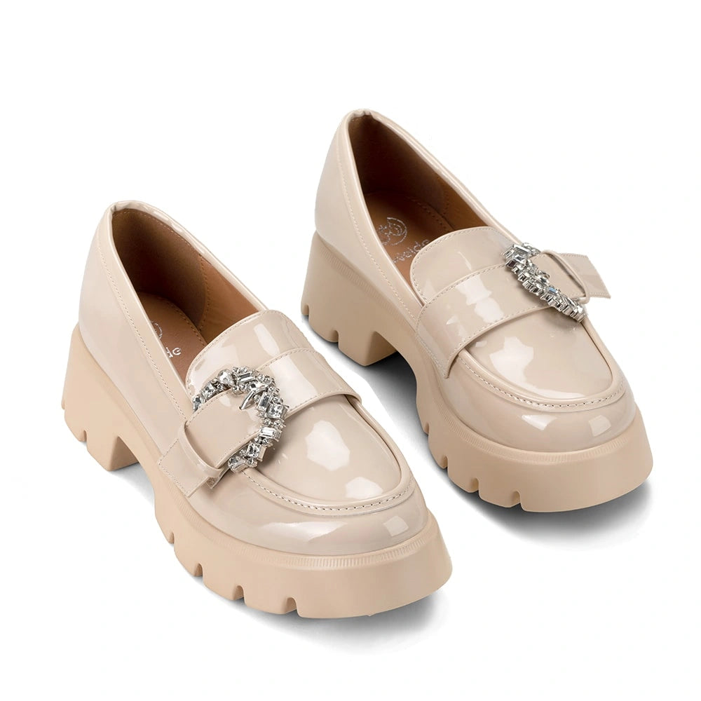 Mocasin Mujer Raquel Beige Weide