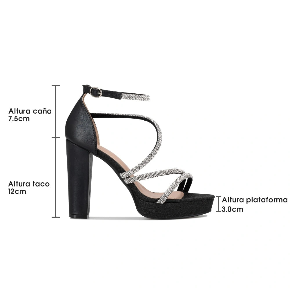 Sandalias Mujer Salma Negro Weide