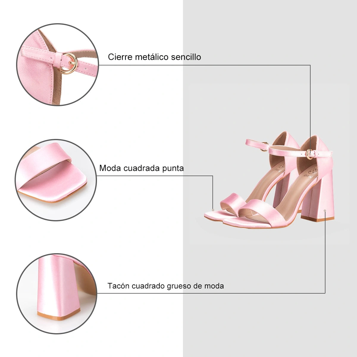 Sandalias Mujer Gisela Rosado Weide