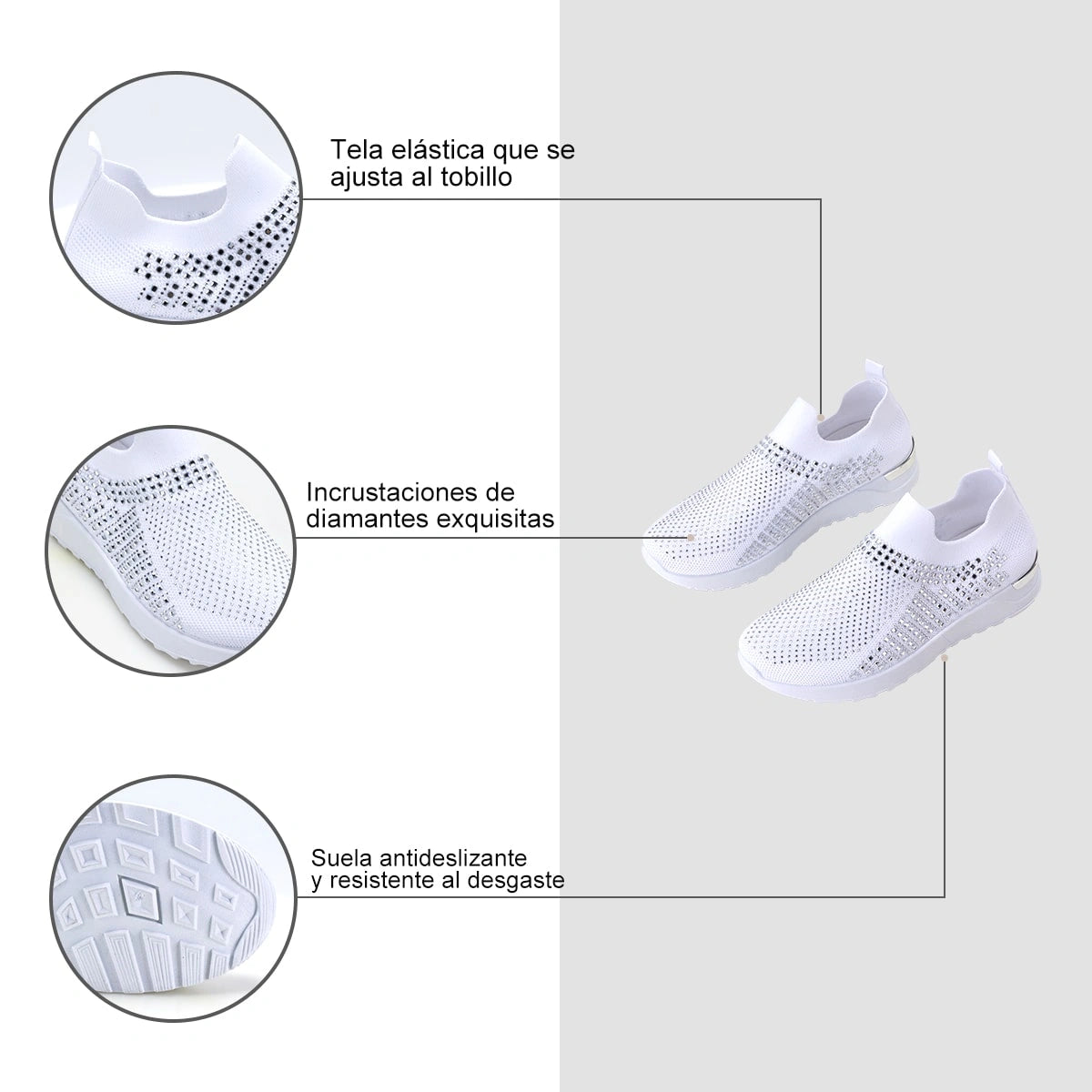 Zapatilla Mujer Soledad Blanco Weide