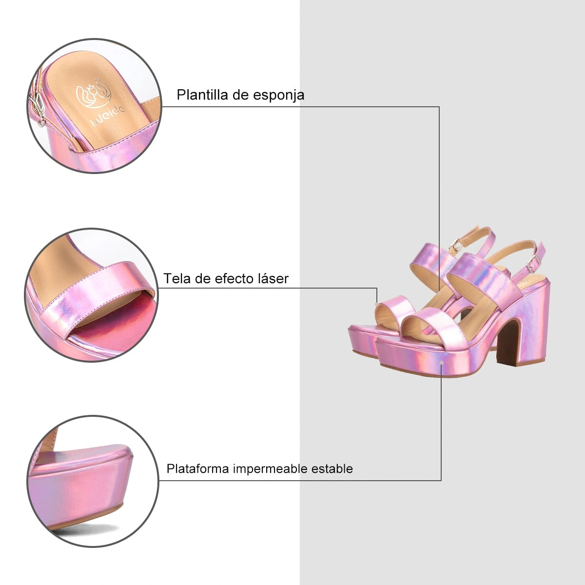 Sandalias Mujer Ximena Morado Weide