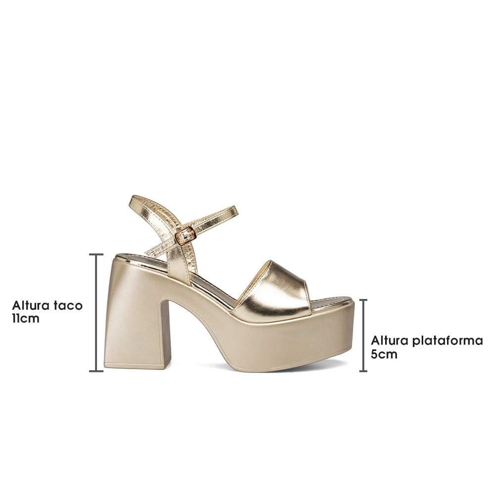 Sandalias Fiesta Mujer Ainoa Dorado Weide
