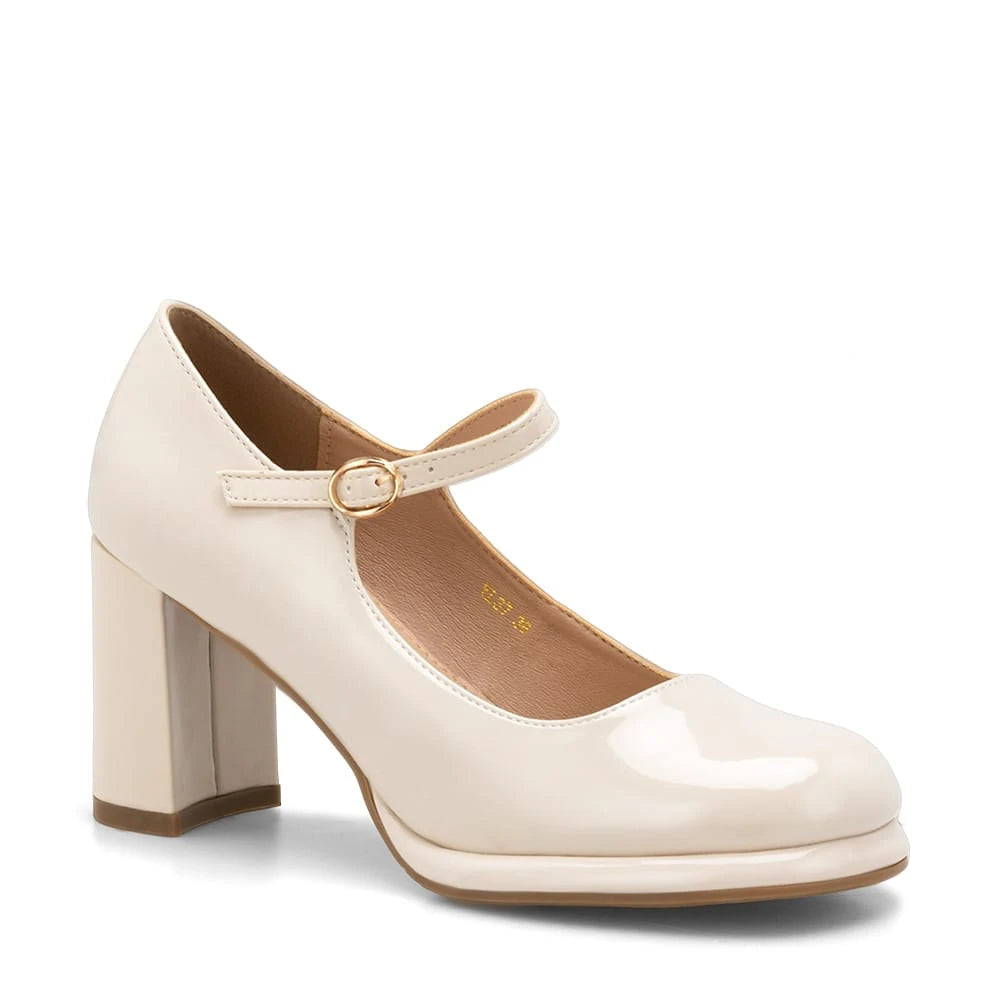 Zapatos Mary Jane Mujer Alina Beige Weide