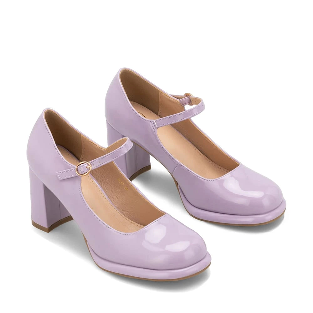 Zapatos Mary Jane Mujer Alina Morado Weide