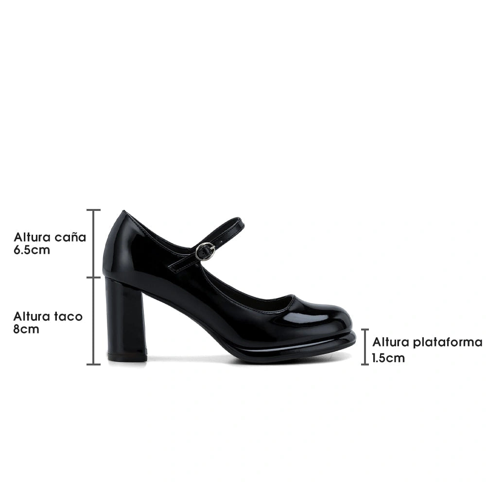 Zapatos Mary Jane Mujer Alina Negro Weide