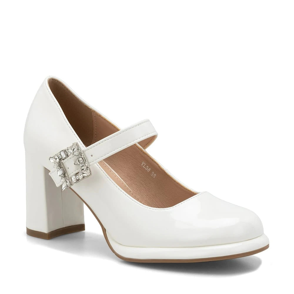 Zapatos Mary Jane Mujer Alma Blanco Weide