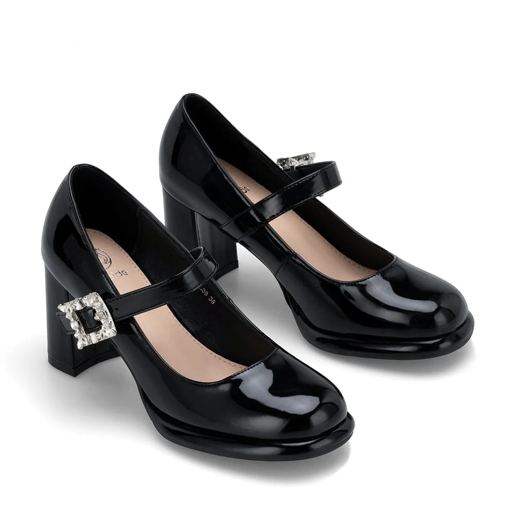 Zapatos Mary Jane Mujer Alma Negro Weide