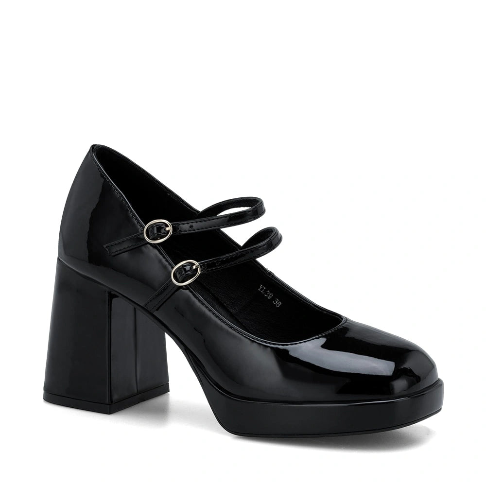 Zapatos Mary Jane Mujer Amada Negro Weide