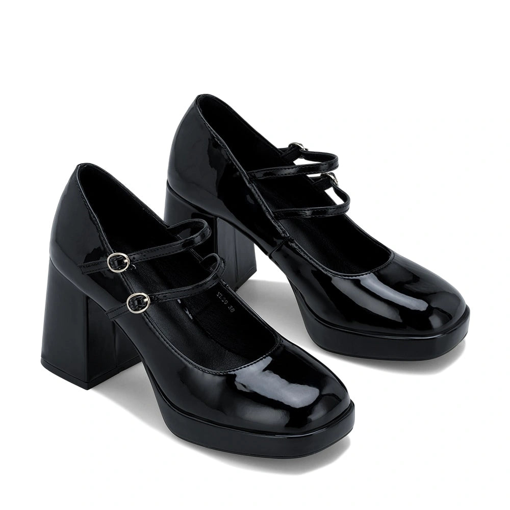 Zapatos Mary Jane Mujer Amada Negro Weide