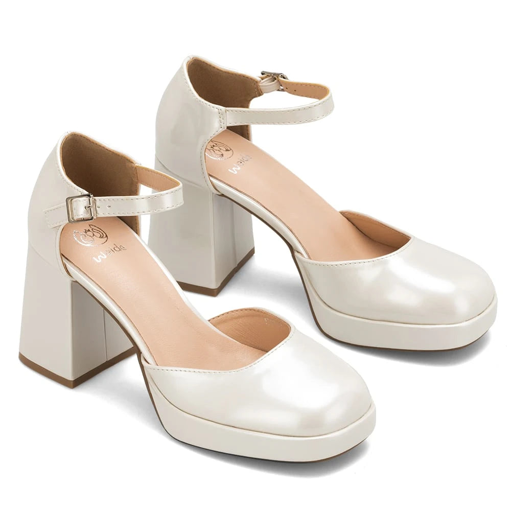 Zapatos Mary Jane Mujer Amalia Beige Weide