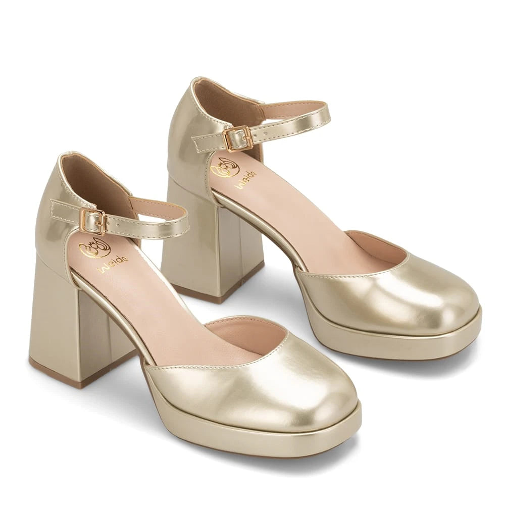 Zapatos Mary Jane Mujer Amalia Dorado Weide