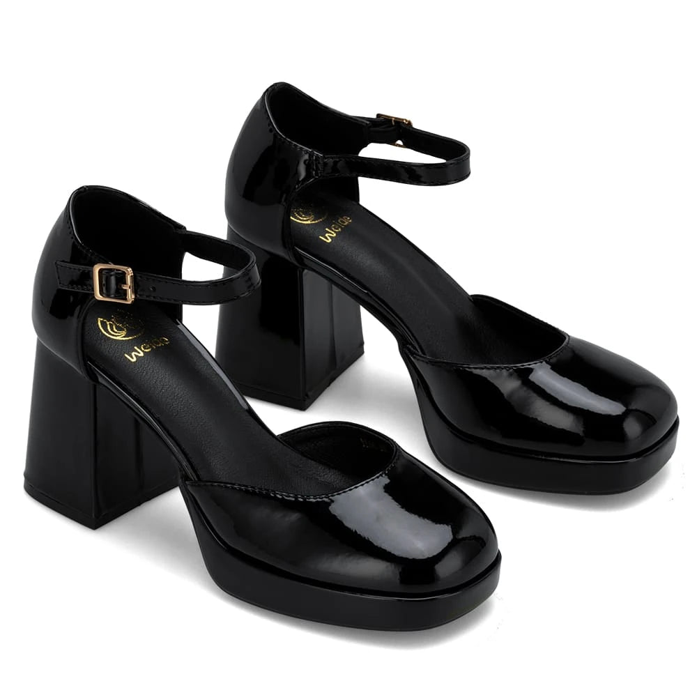 Zapatos Mary Jane Mujer Amalia Negro Weide