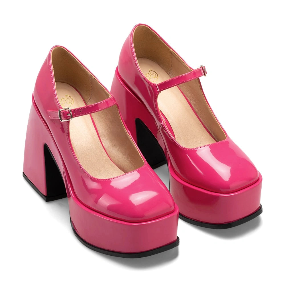 Zapatos Mary Jane Mujer Amapola Durazno Weide