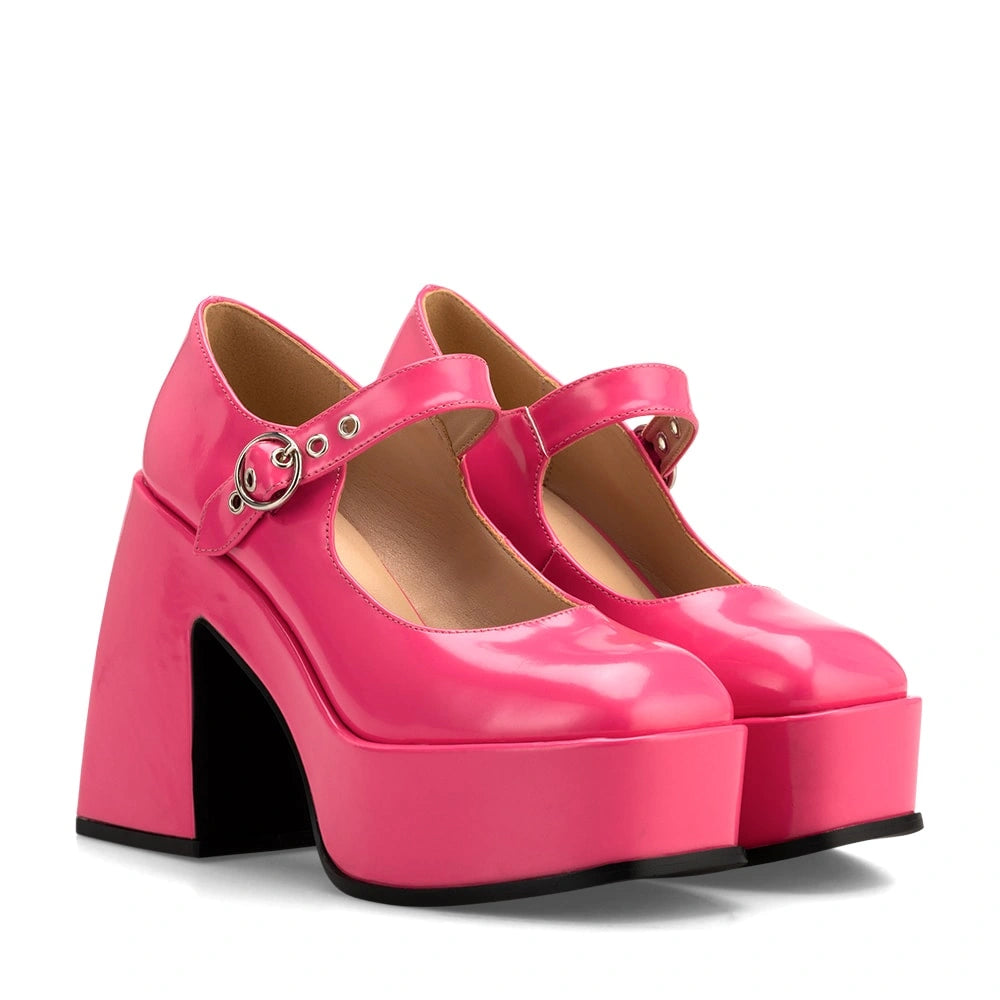 Zapatos Mary Jane Mujer Amaya Rosado Weide