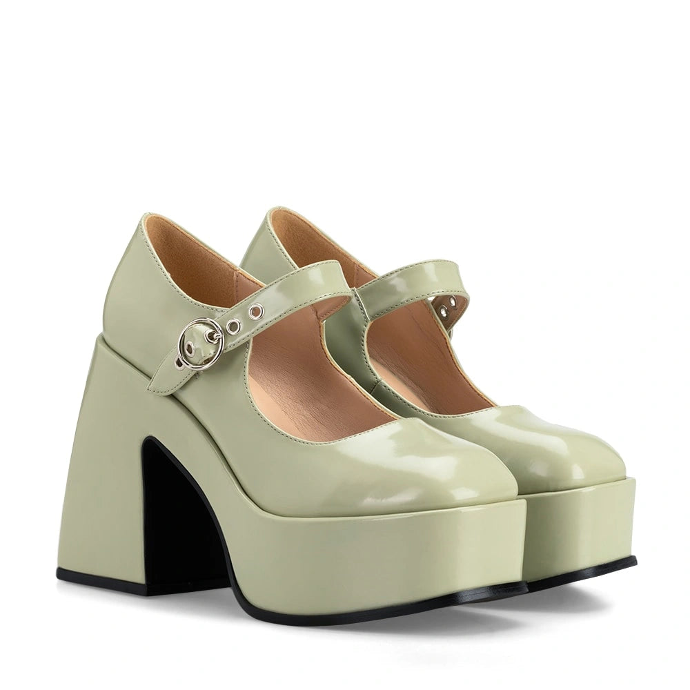 Zapatos Mary Jane Mujer Amaya Verde Weide