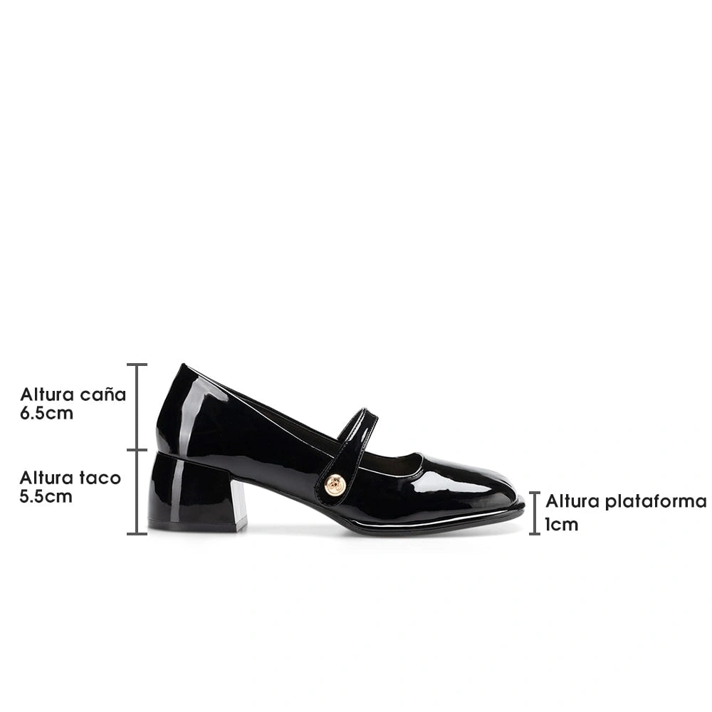 Zapatos Mary Jane Mujer Amelia Negro Weide YL56