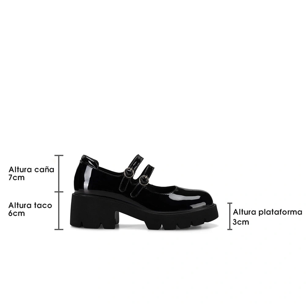 Zapatos Mary Jane Mujer Anais Negro Weide