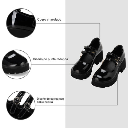 Zapatos Mary Jane Mujer Anais Negro Weide YL57
