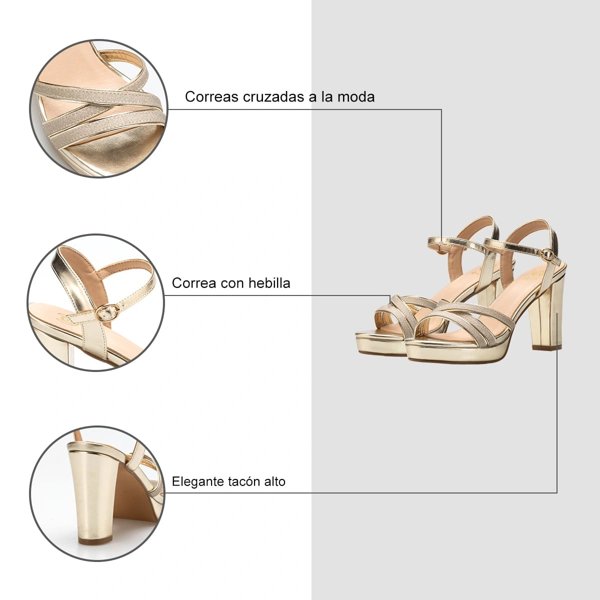 Sandalias Fiesta Mujer Anabel Dorado Weide