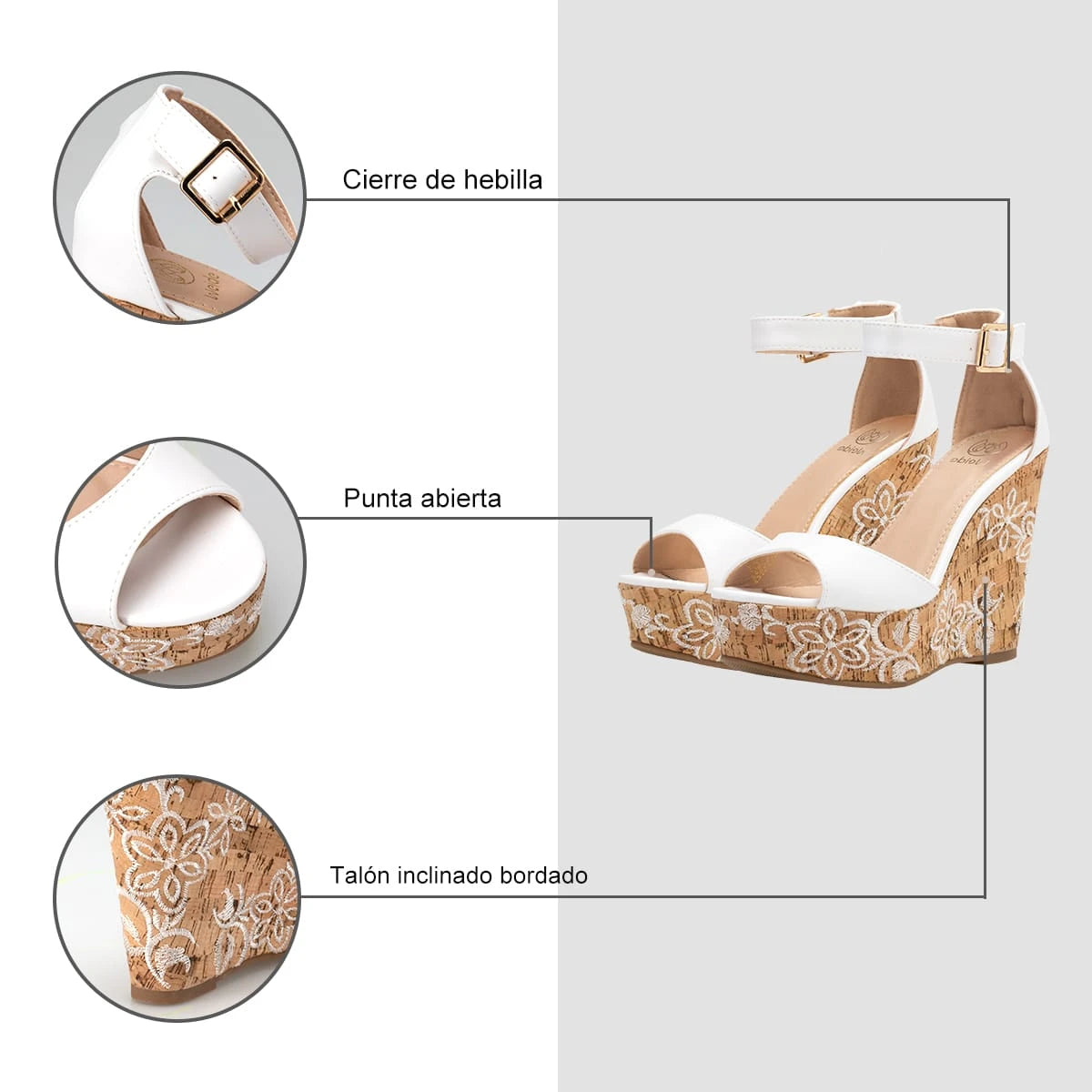 Sandalias Mujer Anastasia Blanco Weide