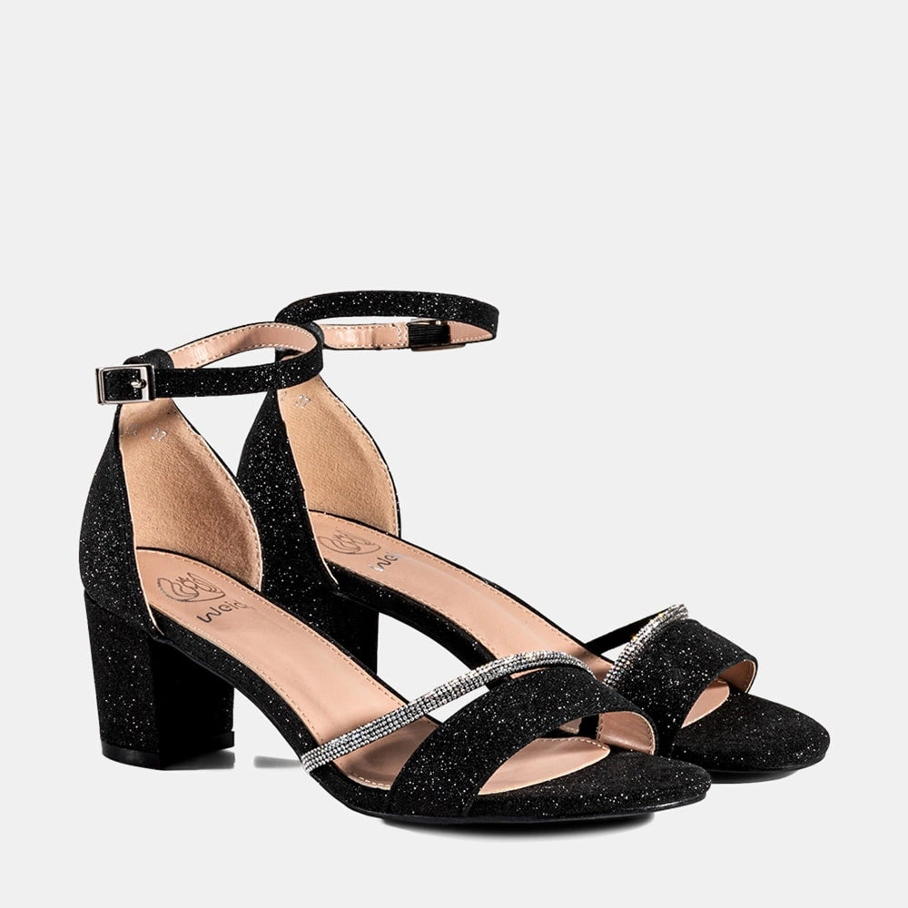 Sandalia Fiesta Mujer Dominica Negro Weide