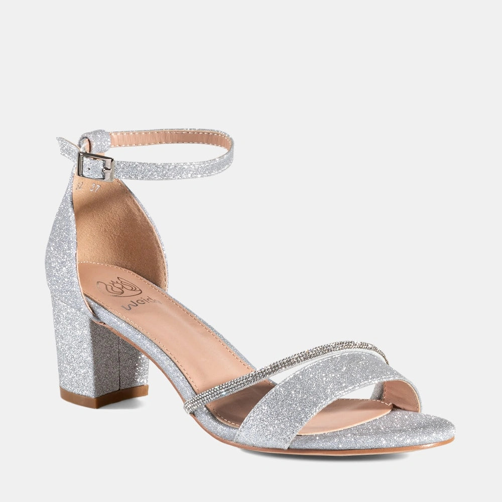 Sandalia Fiesta Mujer Dominica Plateado Weide