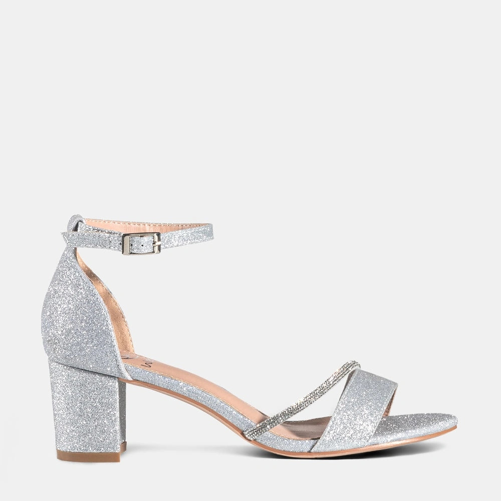 Sandalia Fiesta Mujer Dominica Plateado Weide