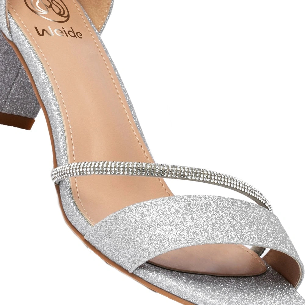Sandalia Fiesta Mujer Dominica Plateado Weide