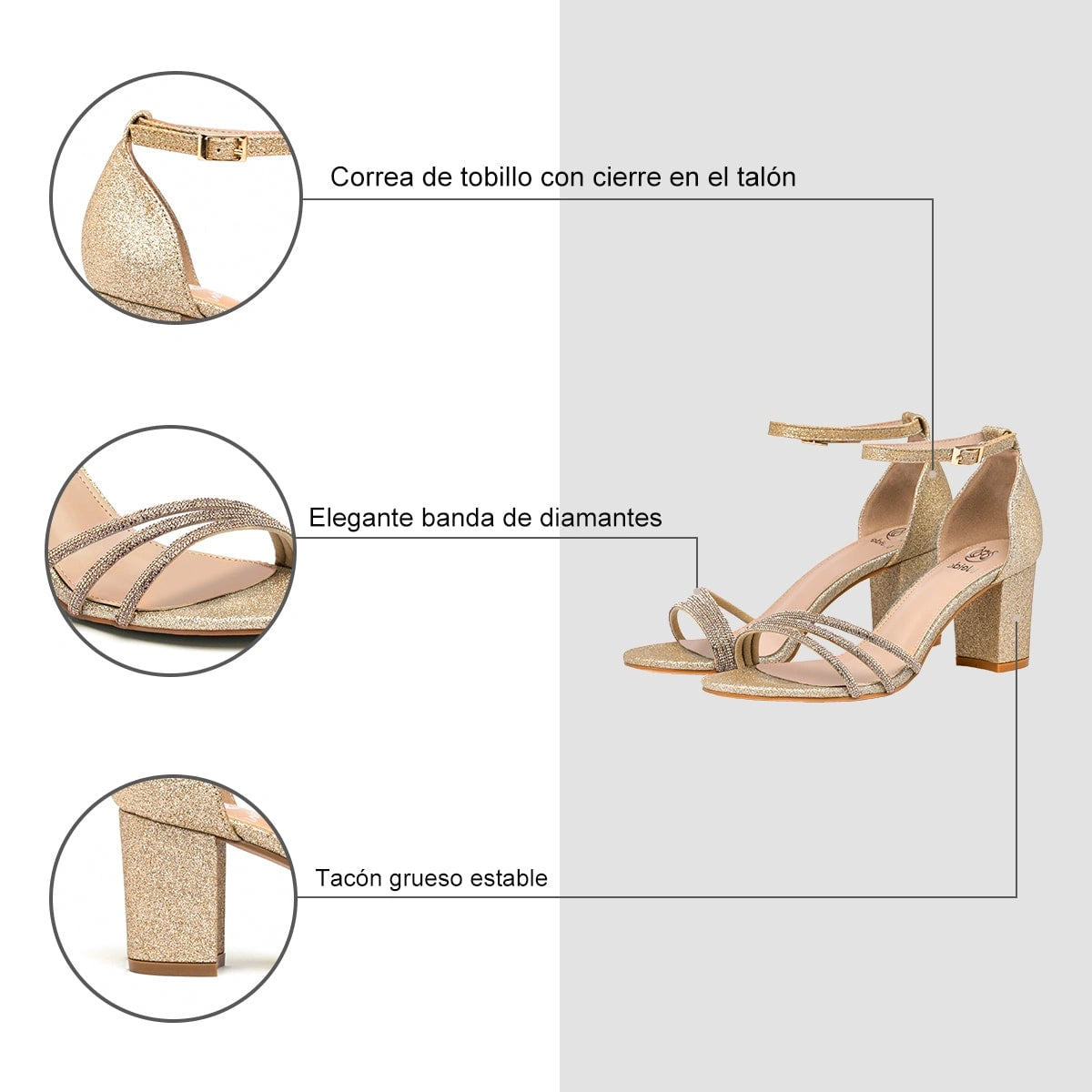 Sandalia Fiesta Mujer Eleonora Champan Weide