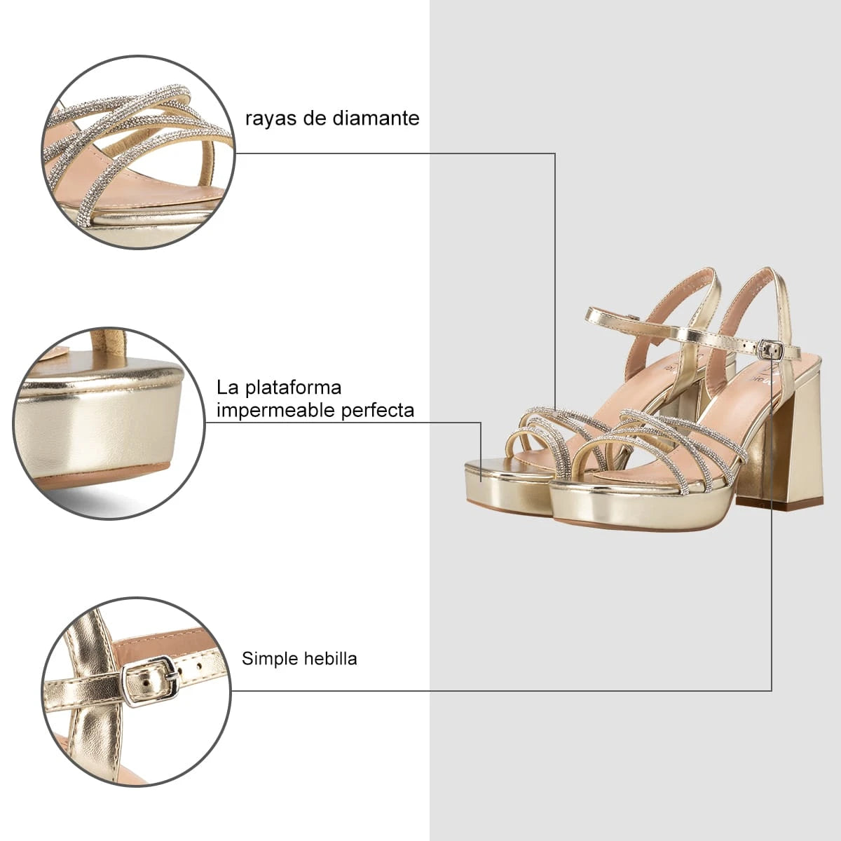 Sandalias Fiesta Mujer Agustina Dorado Weide