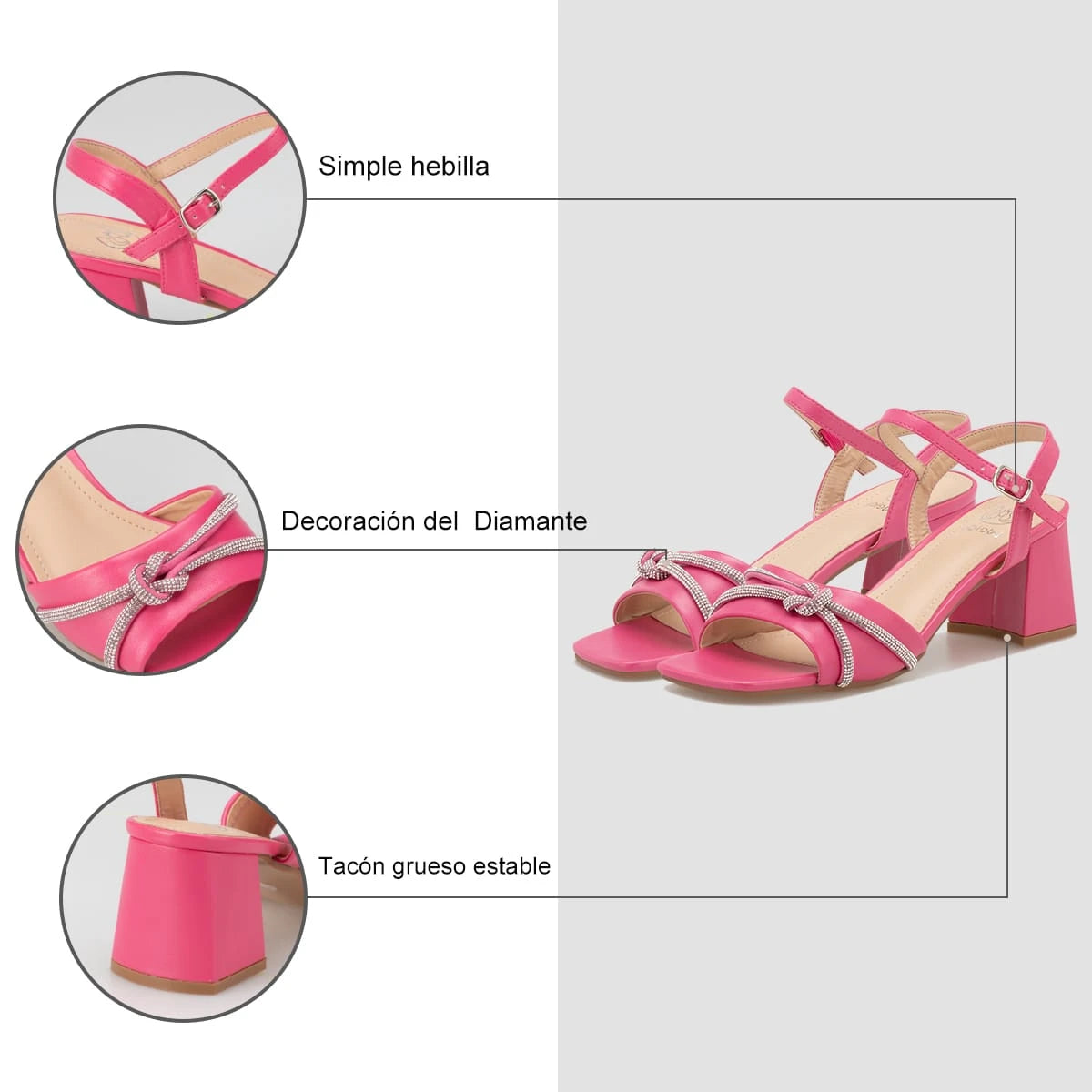 Sandalias Mujer Zaida Durazno Weide