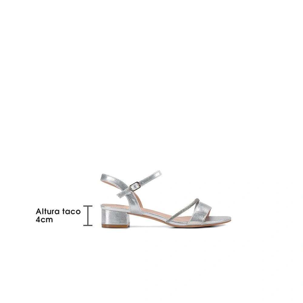 Sandalias Mujer Dalia Plateado Weide