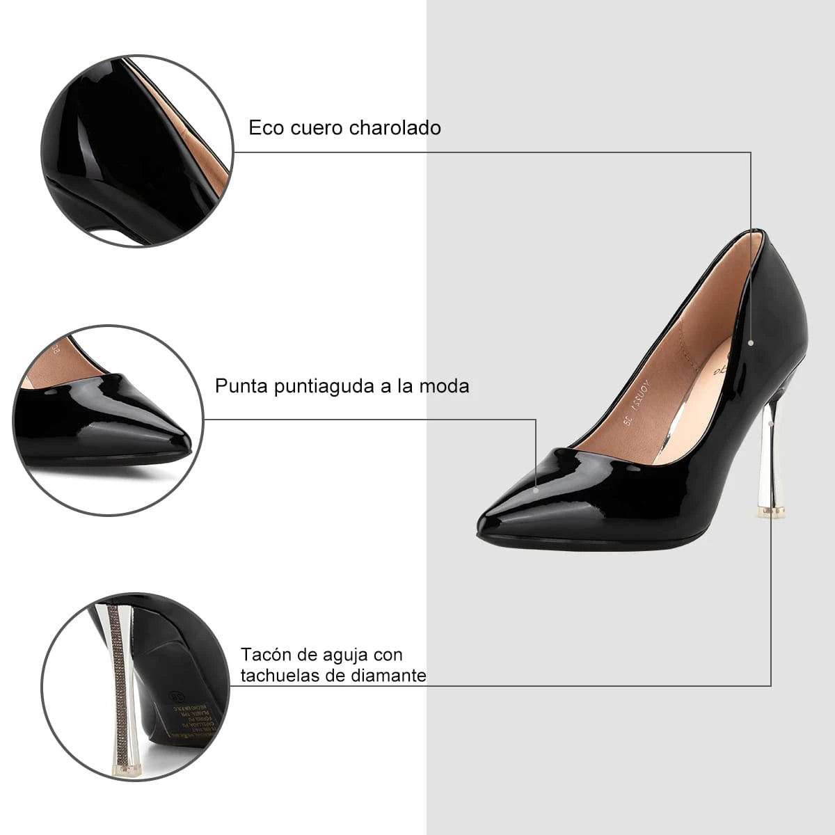 Zapatos Taco Mujer Filomena Negro Weide